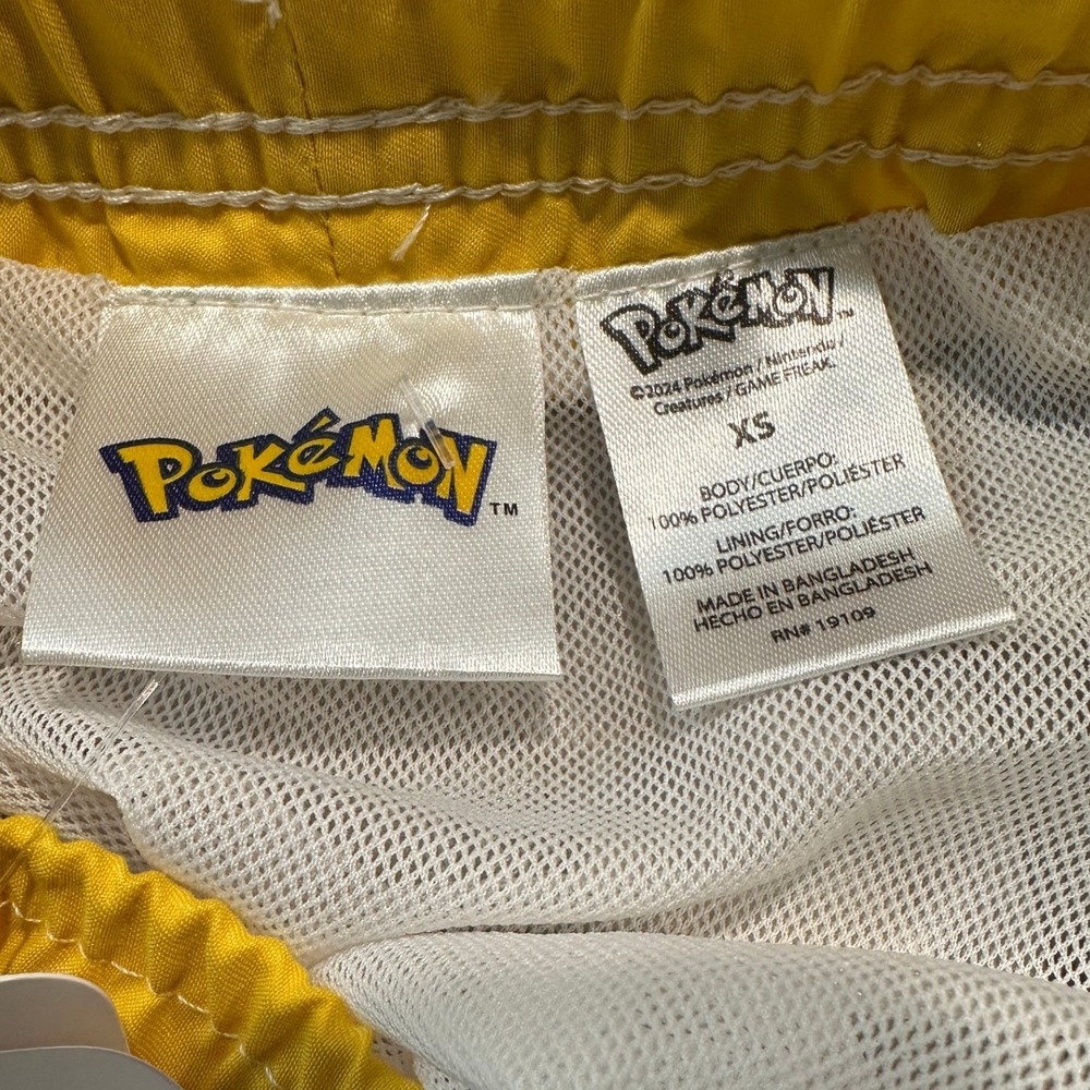 Kids‎ Boys Pokemon Pikachu Swim Trunks Shorts Black Yellow Size XS - Picture 3 of 6
